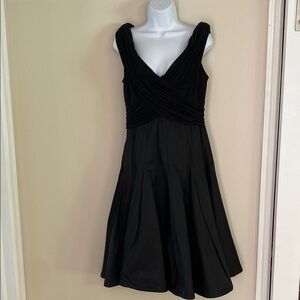Tadashi Collection Black Sleeveless Fit and Flare Dress Size 14